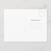 トランクまたはトリートシックモダンハローウィンパーティ インビテーションポストカード (裏面)