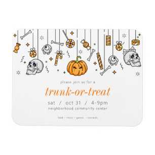 トランクまたはトリートシックモダンハローウィンパーティ マグネット