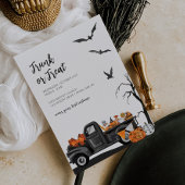 トランクまたはトリートハロウィーン招待状 子供へ 招待状