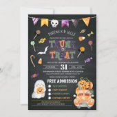 トランクまたはトリートハロウィーン招待状 招待状 (正面)