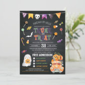 トランクまたはトリートハロウィーン招待状 招待状 (スタンド正面)