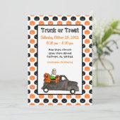 トランクまたはトリートハロウィーン招待状 招待状 (スタンド正面)