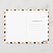 トランクまたはトリートパーティーモダンハロウィーン招待状 ポストカード (裏面)