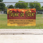 トランクまたはトリート秋秋の収穫離れの 横断幕 (インサイチュ)