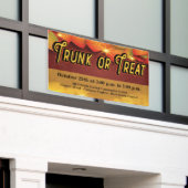 トランクまたはトリート秋秋の収穫離れの 横断幕 (ビルの外側)