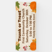 トランクまたはトリート紅葉カボチャイベント 横断幕 (縦)