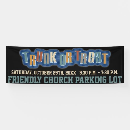 トランクまたは御馳走イベントの旗 横断幕 (横)