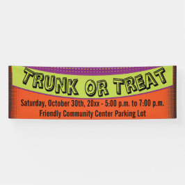 トランクまたは御馳走カラフルのおもしろい 横断幕