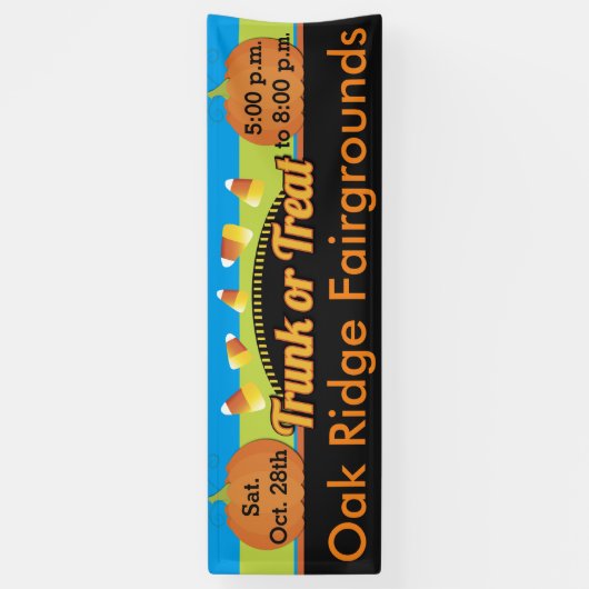 トランクまたは御馳走キャンデートウモロコシ 横断幕 (縦)