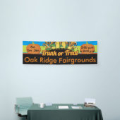 トランクまたは御馳走トウモロコシおよびカボチャ秋の収穫 横断幕 (トレードショー)