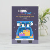 トランクまたは治療ハローウィンパーティ 招待状 (スタンド正面)