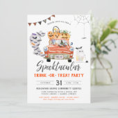 トランクまたは治療|ハローウィンパーティ招待状 招待状 (スタンド正面)