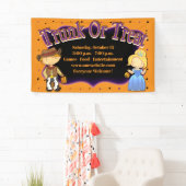 トランクやトリートメントの可愛いトリック 横断幕 (インサイチュ)