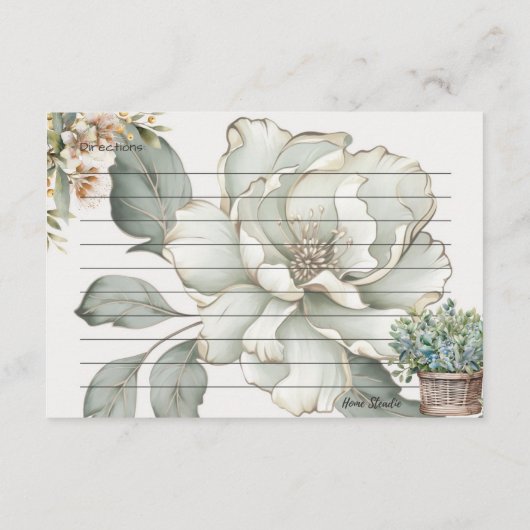 トランクイリティレシピカード エンクロージャーカード (裏面)