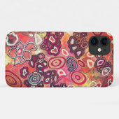 トランクオーバルコラルオリジナル抽象芸術アートワーク Case-Mate iPhoneケース (裏面(横))