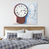 トランクダイヤル時計、ロンドン、1850 キャンバスプリント (インサイチュ (寝室))