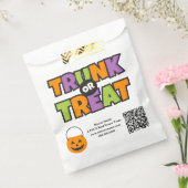 トランクトリートQRコードビジネス企業パーティーイベント フェイバーバッグ (封をした状態)