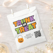 トランクトリートQRコード業務企業のパーティーイベント フェイバーバッグ (クリップ留めされた状態)