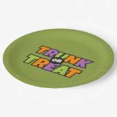 トランクトリートQRコード業務企業のパーティーイベント ペーパープレート (アングル)