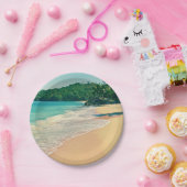 トランクトロピカルアイランドビーチ ペーパープレート (パーティー)