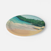 トランクトロピカルアイランドビーチ ペーパープレート (アングル)