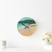 トランクトロピカルアイランドビーチ ラウンド壁時計 (ホーム)