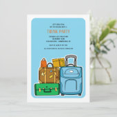 トランクパーティー手書き 招待状 (スタンド正面)