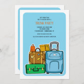トランクパーティー手書き 招待状 (正面/裏面)