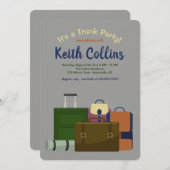 トランクパーティー(オス)招待状 招待状 (正面/裏面)