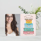 トランクパーティー（メス）フォト招待状 招待状 (スタンド正面)