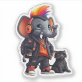 トランクビニールシール付きパンク シール (正面)