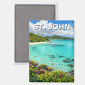 トランクベイセントジョン米ヴァージン諸島 マグネット (正面/裏面)