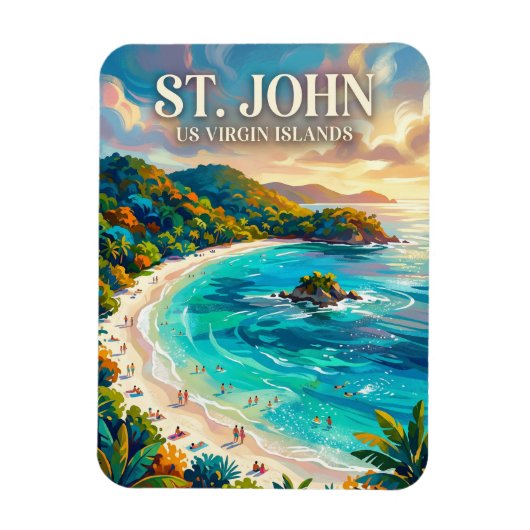 トランクベイ 米領ヴァージン諸島 マグネット (縦)