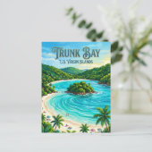 トランクベイ（Trunk Bay）米領ヴァージン諸島 ポストカード (スタンド正面)