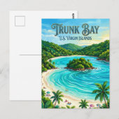 トランクベイ（Trunk Bay）米領ヴァージン諸島 ポストカード (正面/裏面)