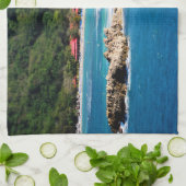 トランクルアイランドパラダイスラバデーハイチ キッチンタオル (折り畳み)