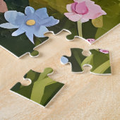 トランクルカントリーサイドリトリートコテージウォーターカラー ジグソーパズル (側面)