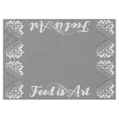 トランクルシルバー&グレーモノグラム | テーブルクロス (正面(横))