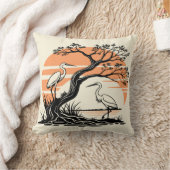 トランクルヘロンレトロサンセット クッション (ブランケット)