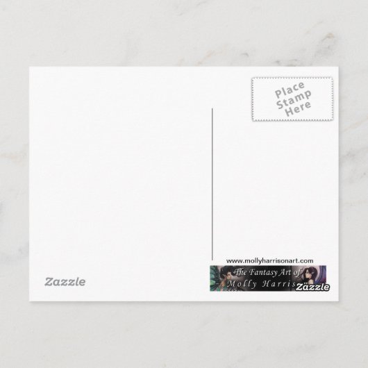 トランクルラグーンマーメイドファンタジーアートポストカード ポストカード (裏面)