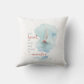 トランクル帆船ウォーターカラー引用文 クッション (裏面)