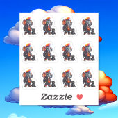 トランク付きパンク12ステッカーシート シール