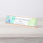 トランク海水彩 デスクネームプレート (正面)