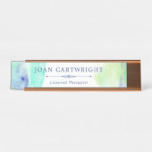 トランク海水彩 デスクネームプレート (正面)