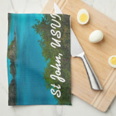 トランク湾、聖ヨハネUSVI キッチンタオル (四つ折り)