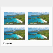 トランク湾、聖ヨハネUSVI 長方形シール (シート)