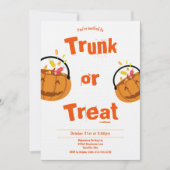 トランク·オア·トリート·キッド·ハロウィーン·招待状 招待状 (正面)
