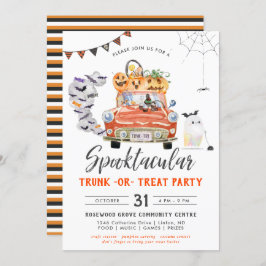 トランク・オア・トリート | ハロウィンパーティー招待状 招待状