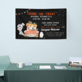 トランク・オア・トリート | 現代のハロウィンパーティーバナー 横断幕 (トレードショー)