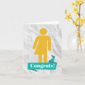 トランザクションのお祝いカード カード (黄色い花)